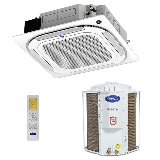 Ar Condicionado Split Cassete Inverter Midea Carrier 18.000 BTUs 4 Vias 220V 40KVQF18C5/38TVCF18515MC/40KWFLB