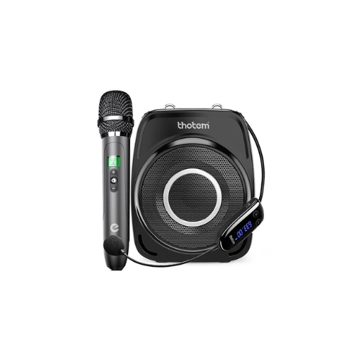 Kit Amplificador Profissional De Voz Portátil Thotem T8 35W Bluetooth UHF