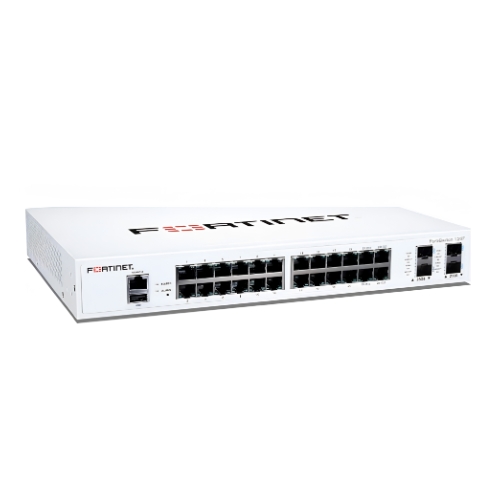 Switch Fortinet FS-124F-FPOE 24 Portas Gigabit PoE L2 Com 4 Portas SFP+ 10G