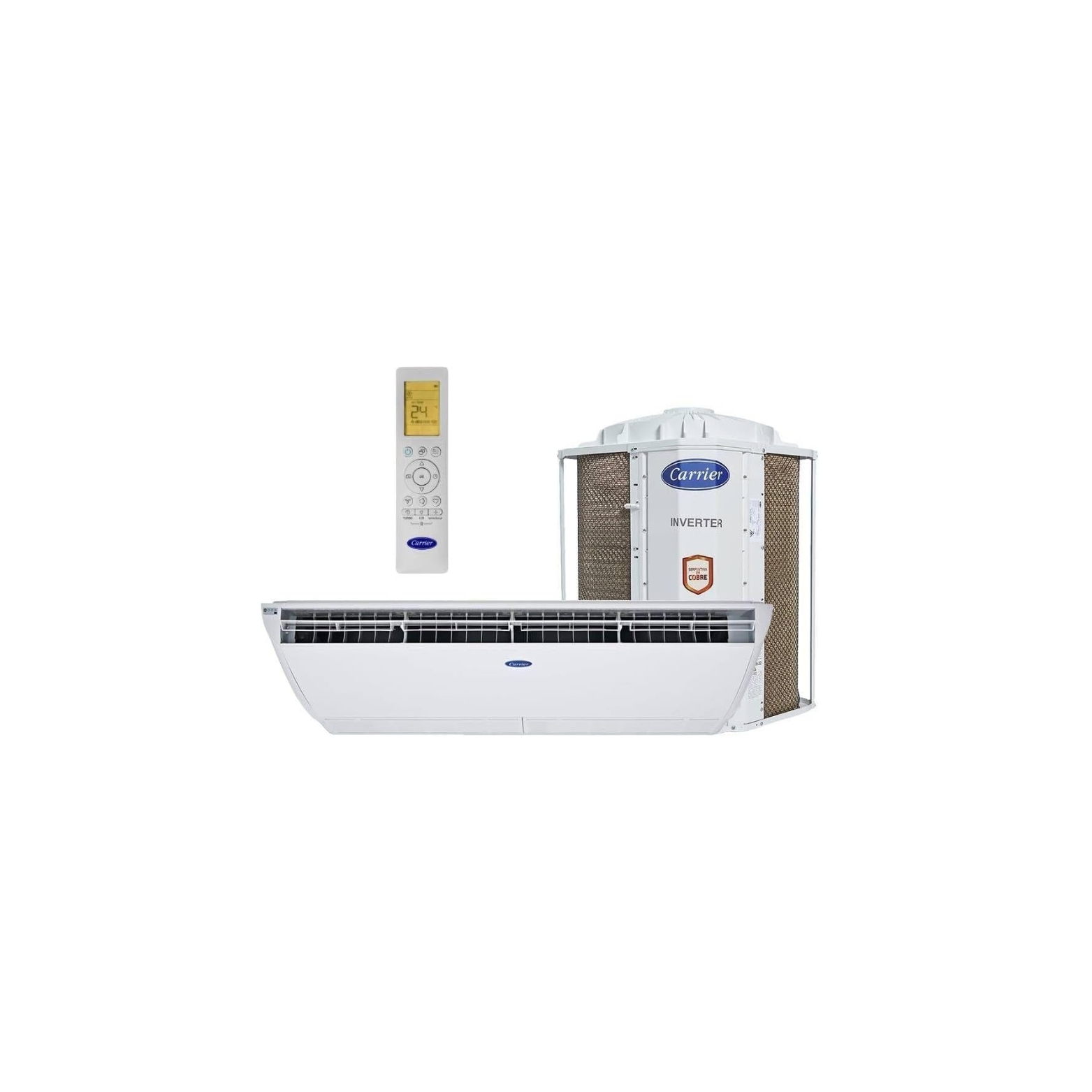Ar-Condicionado Split Piso Teto Midea Carrier 42ZQVE48C5/38CCVE48515MC 48.000 BTUs Frio Inverter Wi-Fi 220V