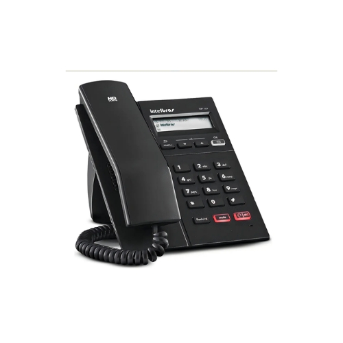Telefone IP VoIP com Display Gráfico, PoE e 2 Portas Ethernet Intelbras TIP 125i