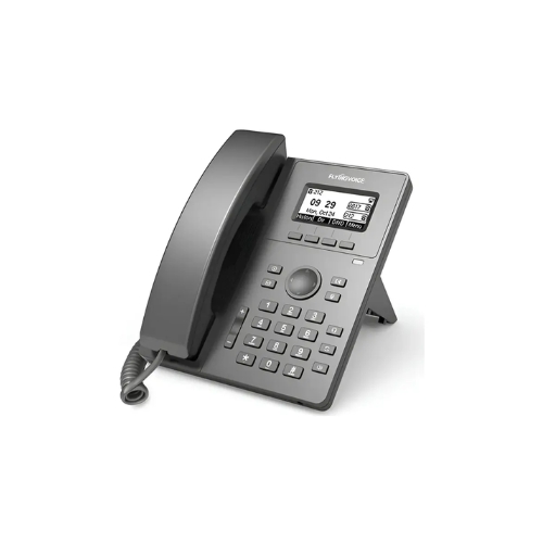 Telefone IP VoIP com Display LCD, 2 Portas Ethernet e Fonte Flyingvoice P10G