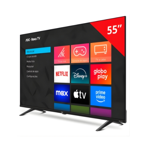 Smart Tv 55" 4K UHD Roku AOC 55U7045/78G