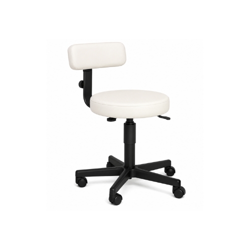 Cadeira Mocho Clínico GF-Belacci 1007HO Com Encosto E Aro Para Pés