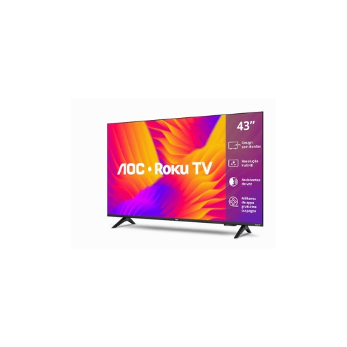 Smart TV 43” Full HD LED Wi-Fi Roku TV AOC 43S5155/78G