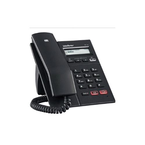 Telefone IP VoIP com Display Gráfico, PoE e 2 Portas Ethernet Intelbras TIP 125i