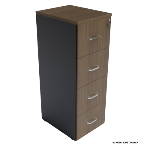 Armário Arquivo 1,30 M 4 Gavetas Belacci Havena BE.AQ.4G