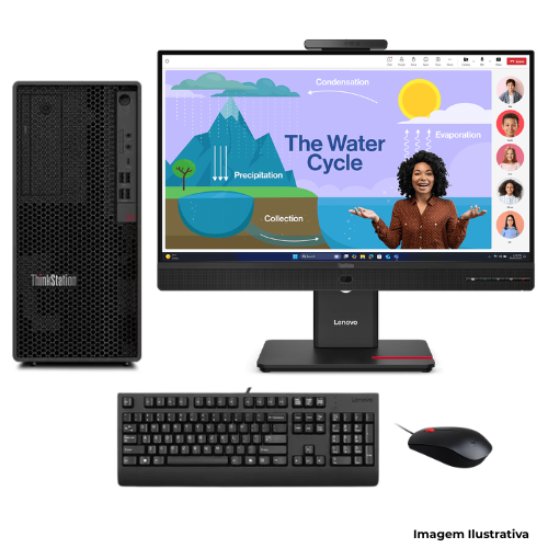Workstation Lenovo ThinkStation P2 Gen 2 Com Monitor 23,8"