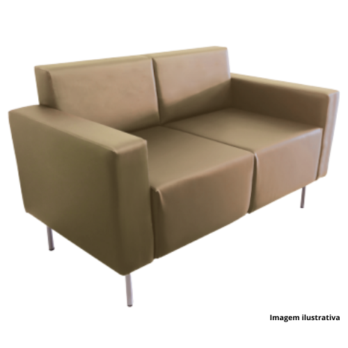 Poltrona De Espera Executiva 2 Lugares SOFFICE2LSB